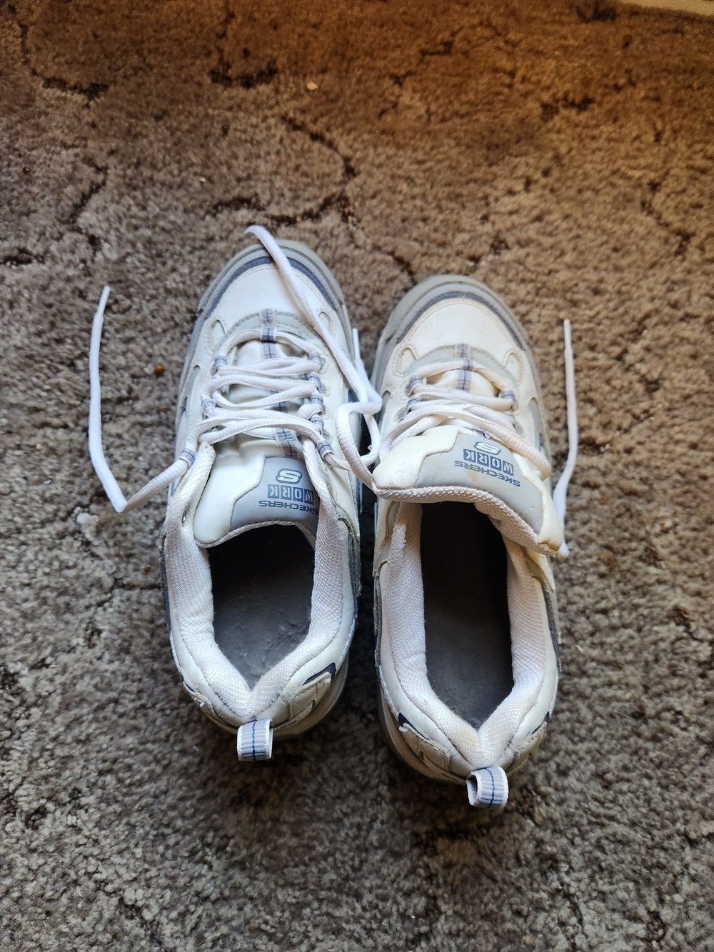 Women's sketchers steel toe shoe